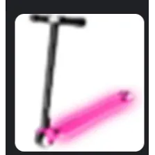 neon pink scooter