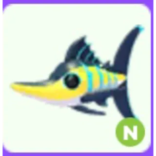 Neon black marlin