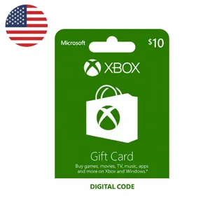 $10.00 USD Xbox Gift Card