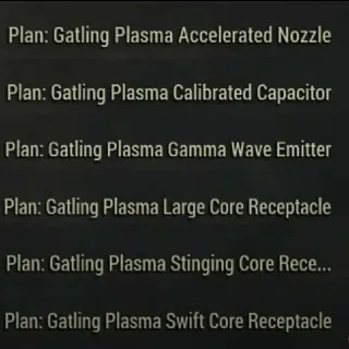 All 6 Mod Plasma Gatling