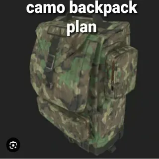 Camo Backpack Plan