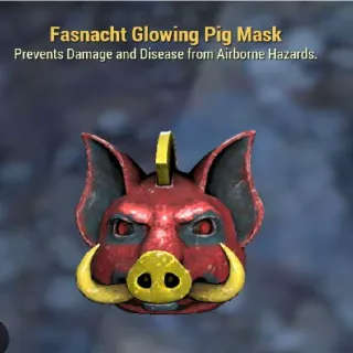 Glowing Pig Mask