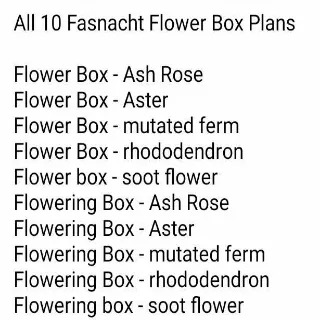 Set Flower Box Fasnacht