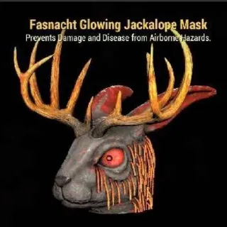 Glowing Jackalope Mask