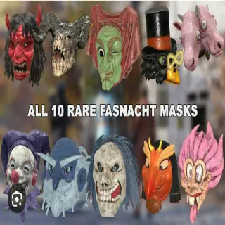 Set Old Fasnacht Mask