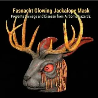 Glowing Jackalope Mask