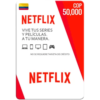 50000 Colombian Peso COP Netflix Gift Card