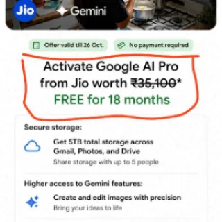 GOGGLE GEMINI AI PRO 18 MONTHS