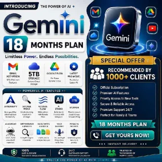 GOGGLE GEMINI AI PRO 18 MONTHS