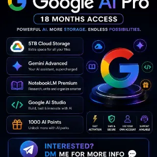 GOGGLE GEMINI AI PRO 18 MONTHS
