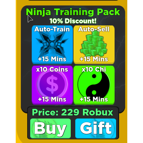 Bundle Ninja Training Pack In Game Items Gameflip