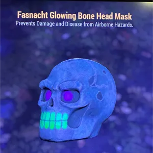 Glowing Bone Head Mask