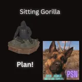 Sitting Gorilla