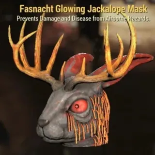 Glowing Jackalope Mask