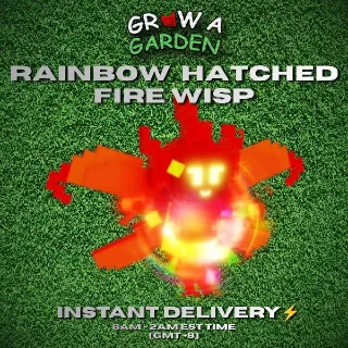 RAINBOW HATCHED FIRE WISP
