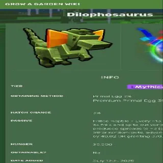 8X Dilophosaurus