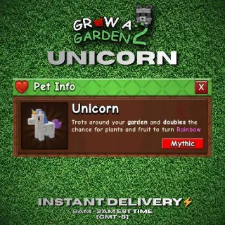 🦄UNICORN🦄| GROW A GARDEN 2 | FAST SHIPPING⚡