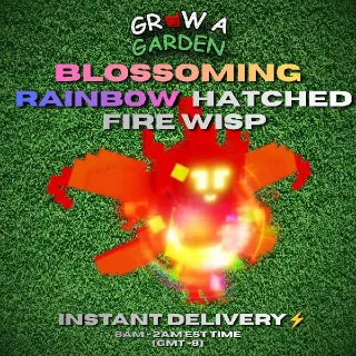 BLOSSOMING RAINBOW HATCHED FIRE WISP