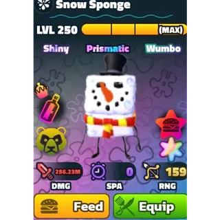 SW SS SNOW SPONGE/SHINY WUMBO SUPERSTAR SNOW SPONGE