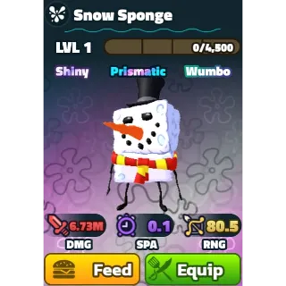 SW SNOW SPONGE - SHINY WUMBO SNOW SPONGE 
