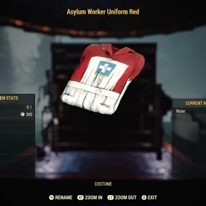 Red Asylum Uniform & Hat