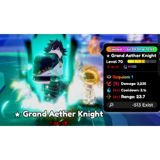 Anime Defenders Grand Aether Knight Requiem S A+ A+