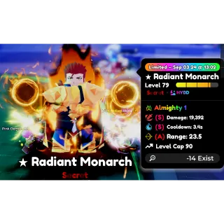 Radiant Monarch Almighty SSA