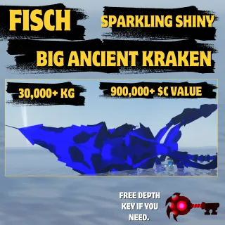 SPARKLING SHINY BIG ANCIENT KRAKEN - FISCH