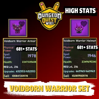 DUNGEON QUEST - VOIDBORN WARRIOR SET