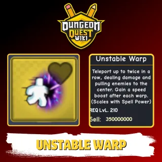 DUNGEON QUEST - UNSTABLE WARP