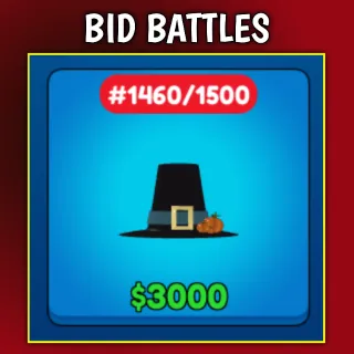 BID BATTLES - PUMPKIN TOP HAT