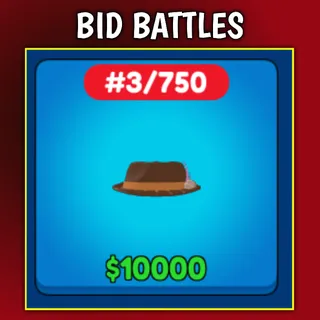 BID BATTLES - CHOCOLATE FEDORA