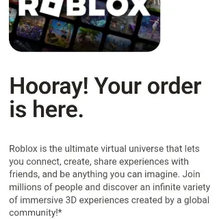 Roblox Gift Card