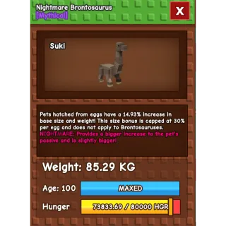 TITANIC BRONTO 85.29KG 