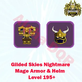 Gilded Skies Mage Armor & Helm - DQR