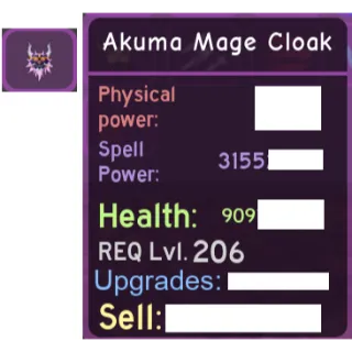 Akuma Mage Cloak - HIGH POT