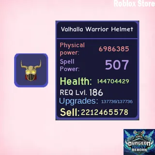 Blue Valhalla Warrior Helmet - DQR