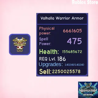 Blue Valhalla Warrior Armor - DQR