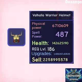 Blue Valhalla Warrior Helmet - DQR