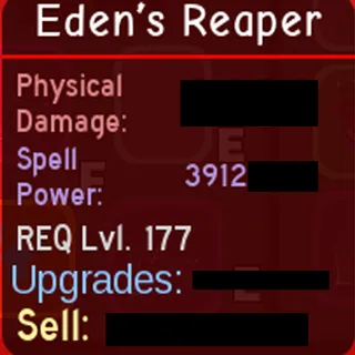 Dungeon Quest Reborn Eden's Reaper