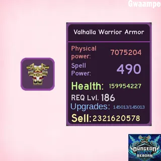 Epic Valhalla Warrior Armor - DQR
