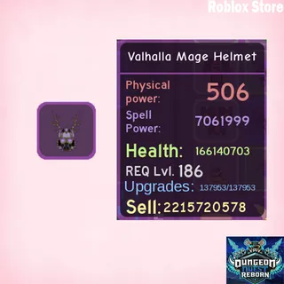 Epic Valhalla Mage Helmet - DQR