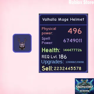 Blue Valhalla Mage Helmet - DQR