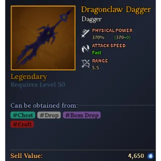 Dragonclaw Dagger