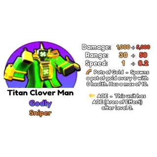Skibidi TD - Titan Clover Man