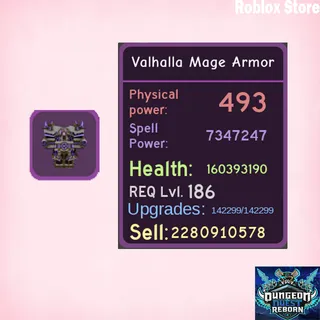 Epic Valhalla Mage Armor - DQR GOOD/HIGH POT