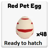 Ropets 48x Red Pet Egg