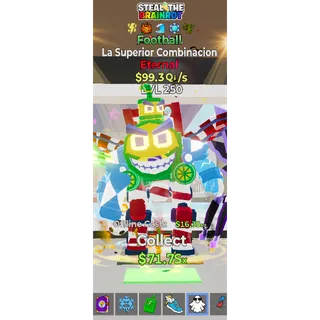Fortnite Steal The Brainrot Football La Superior Combinacion LVL 250 99.3 Qi/s 5 Traits