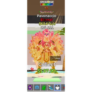 Fortnite Steal The Brainrot Summer Pavonaccio 1 Trait