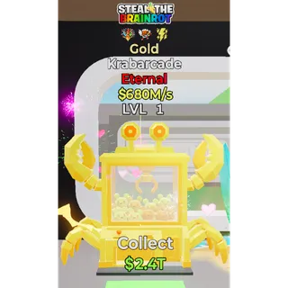 Fortnite Steal The Brainrot Gold Krabarcade 3 Traits